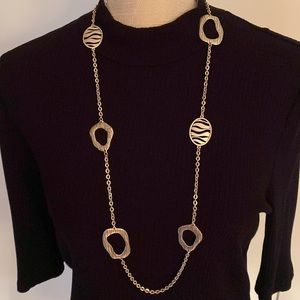 Premier Designs ZEBRA necklace NWT